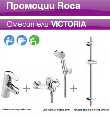 VICTORIA L 3 в 1 Комплект Смесители за баня