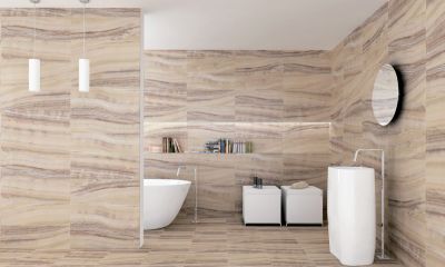 Onice Beige плочки за баня 25 x 75 см