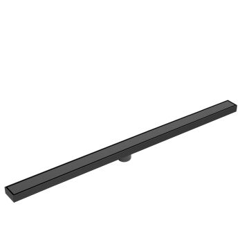 FLIPDRAIN Линеен сифон 90 със сух и воден затвор неръждаема стомана - BLACK MATT