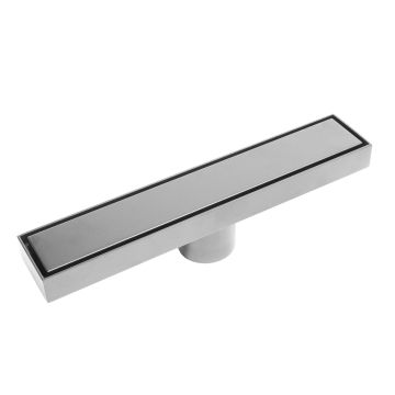 FLIPDRAIN Линеен сифон 30 със сух и воден затвор неръждаема стомана - Хром Мат