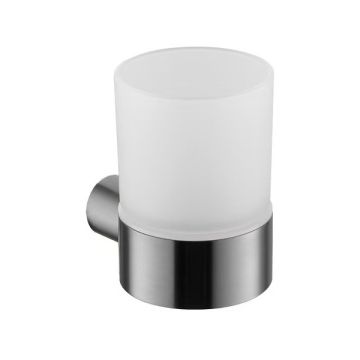 LOTUS стъклена чаша за баня СИВ МАТ