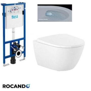 ONA Стенна тоалетна  VORTEX с конструкция DUPLO, капак плавно затваряне