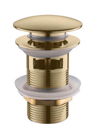 LOTUS Клик клапан, универсален ø 65 с преливник, покритие злато мат