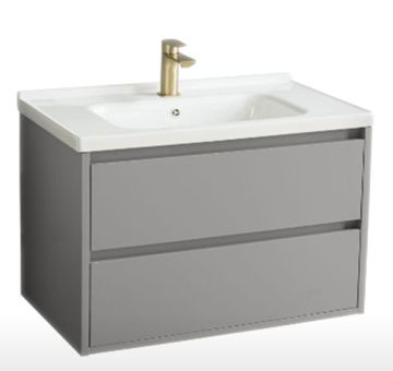 ALUMINA Мебел 70 с умивалник и две чекмеджета  ТЪМНО СИВ