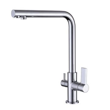 LOTUS кухненски смесител с прав чучур за пречистена вода хром