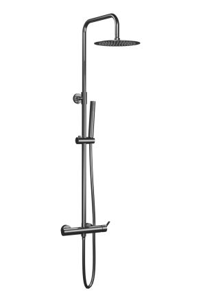 URBAN FLOW двупътна душ-колона  с ръкохватка, цвят DARK GREY