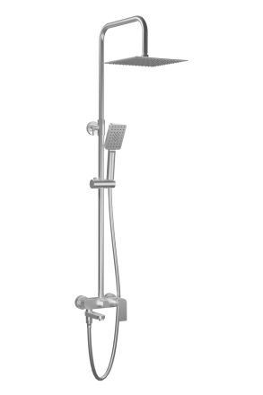 ALPHA трипътна душ-колона с ръкохватка, цвят DARK GREY