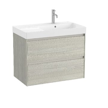 ROCA ONA 80 Мебел Unik с две чекмеджета и умивалник Светъл Дъб 