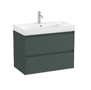 ROCA ONA 80 Мебел Unik с две чекмеджета и умивалник Зелен Мат 