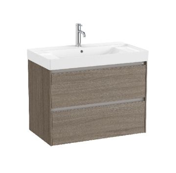 ROCA ONA 80 Мебел Unik с две чекмеджета и умивалник Dark Elm 