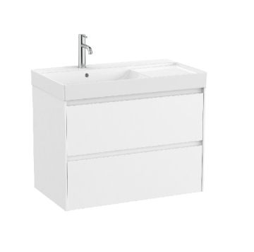 ROCA ONA 80 Мебел Unik с две чекмеджета и умивалник Бял Мат 