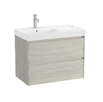 ROCA ONA 80 Мебел Unik с две чекмеджета и умивалник Светъл Дъб 