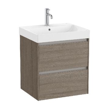 ROCA ONA 55 Мебел Unik с две чекмеджета и умивалник Dark Elm