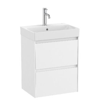 ROCA ONA COMPACT 50 Мебел Unik с две чекмеджета и умивалник Бял Мат 