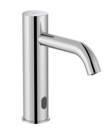 ROCA ONA Електронен смесител за умивалник със захранване с 4 алкални батерии 1,5 V хром 