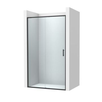 Roca Victoria Plus L2-E Параван за душ 110см Черен Мат