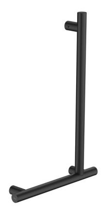 ACCESS Comfort DESIGN Ъглова дясна дръжка за баня 90° Черен Мат