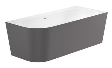 ROCA RAINA Ъглова вана от Stonex® дясна 1700 x 750мм Включва click-clack клапа и сифон ОНИКС