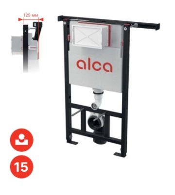 ALCA Структура за вграждане AM102/1000 за реновация на панелни жилища за окачена тоалетна за реновация на панелни жилища