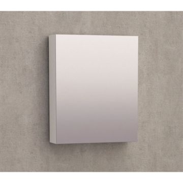 Горен шкаф за баня 4512-55 45×55×12 см, бял, PVC