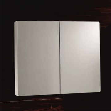 Горен шкаф за баня 8245UP 80×70×13 см, бял, PVC