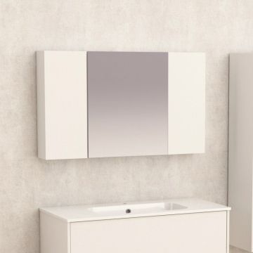 Горен шкаф за баня 6014-100 100×60×14 см, бял, PVC