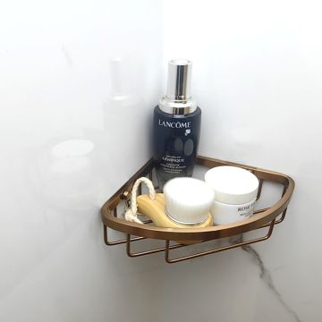 Аксесоар за баня Elida 881 28×32×34 см, розово злато, неръждаема стомана