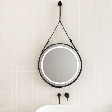LED огледало за баня Catania 1398MB-60 Ø60 см, сребрист, стъкло