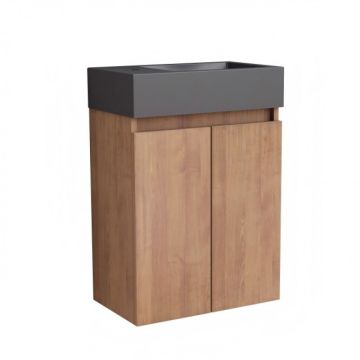 COMPACT МЕБЕЛ ЗА БАНЯ 4242WOODEN К-КТ С УМИВАЛНИК