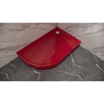 Душ корито 176RR 80×15×120 см, червен, акрил