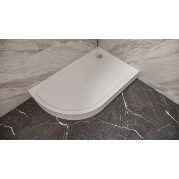 Душ корито 176SR 80×15×120 см, бял, акрил