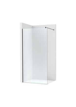 Roca Victoria Plus DF - Фиксиран панел за душ 120см Черен Мат