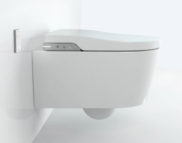 INSPIRA In-Wash Комплект стенна тоалетна с електронно биде, капак с плавно спускане и структура DUPLO S Smart покритие SUPERGLASE