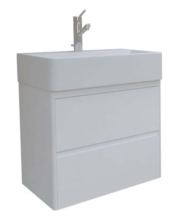 IBERIS Мебел за баня с умивалник 60 цветен с 2 чекмеджета