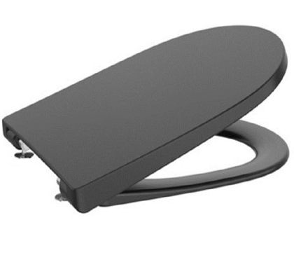 ONA Седалка и капак за тоалетна чиния черен мат със забавено падане