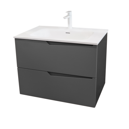 CANBERRA GREY 70 шкаф за баня с умивалник 