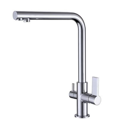 LOTUS кухненски смесител с прав чучур за пречистена вода хром