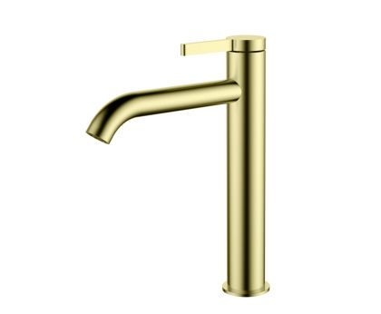 URBAN FLOW едноръковхатков смесител за умивалник тип купа, цвят матирано злато