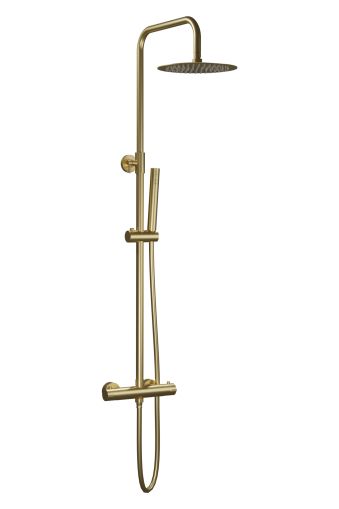 URBAN FLOW двупътна термостатична душ-колона, цвят злато