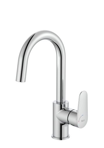 Смесител за умивалник Roca Victoria Plus с въртящ се чучур, подходящ за умивалници за баня