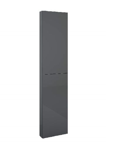 ROCA EXTRA Слим Колона за баня с две врати 180 см Антрацит 