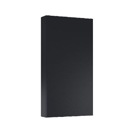 ROCA EXTRA Колона за баня с една вратичка 400мм на 126мм дълбочина Черен Гланц 