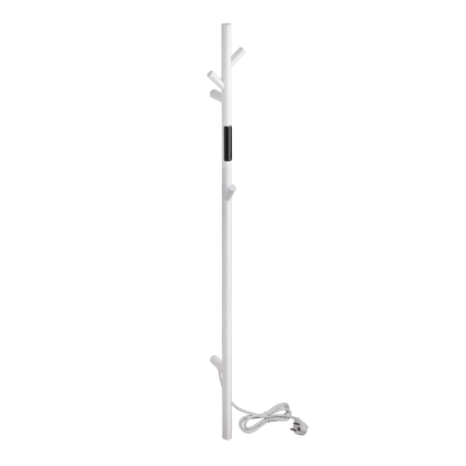 Лира за баня, електрическа, компактна със закачалки, бяла