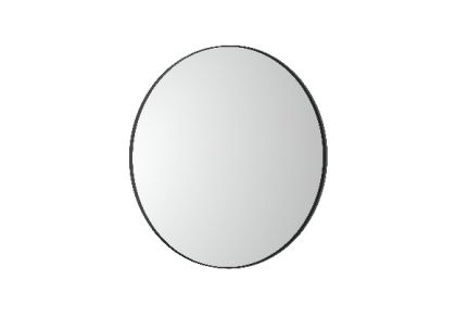 ROCA LUNA Кръгло огледало с амбиентно LED с рамка за баня  80 см