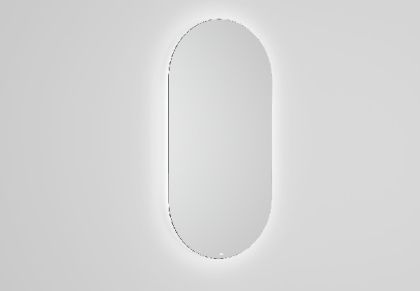 ROCA LUNA Овално огледало с LED амбиентно осветление 45см 