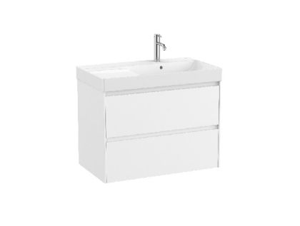 ROCA ONA 80 Мебел Unik с две чекмеджета и умивалник Бял Мат 