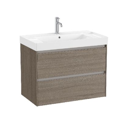 ROCA ONA 80 Мебел Unik с две чекмеджета и умивалник Dark Elm 