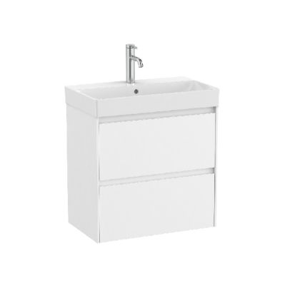 ROCA ONA 60 Мебел Unik с две чекмеджета и компактен умивалник Бял Мат 