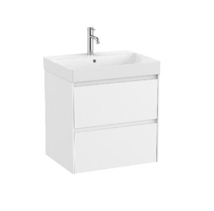 ROCA ONA 60 Мебел Unik с две чекмеджета и умивалник Бял Мат 