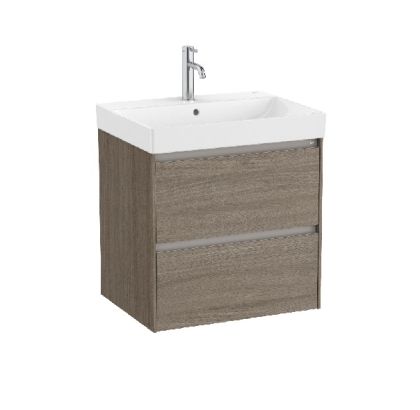 ROCA ONA 60 Мебел Unik с две чекмеджета и умивалник Dark Elm 